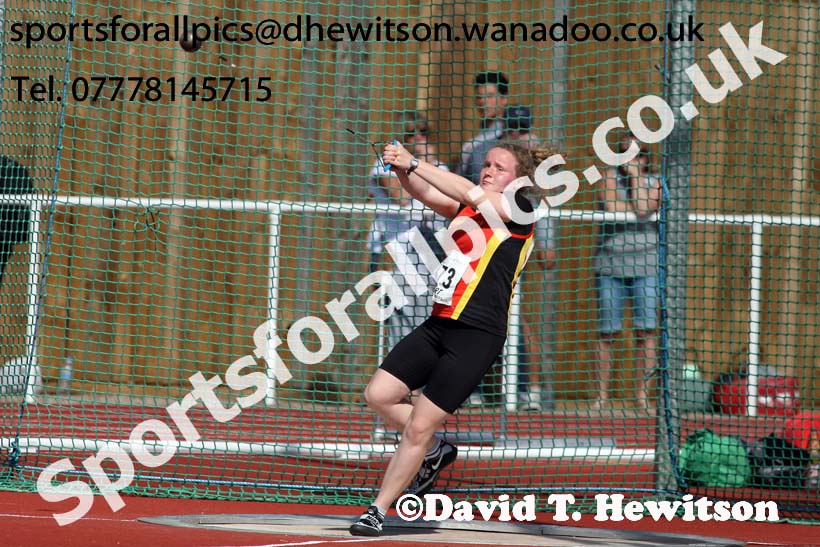 Under-17 womens hammer. Photo: David T. Hewitson/Sports for All Pics